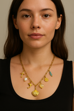 Load image into Gallery viewer, Ocean Whispers Charm Necklace
