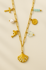 Load image into Gallery viewer, Ocean Whispers Charm Necklace
